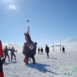 Rugby match being played in Antarctica